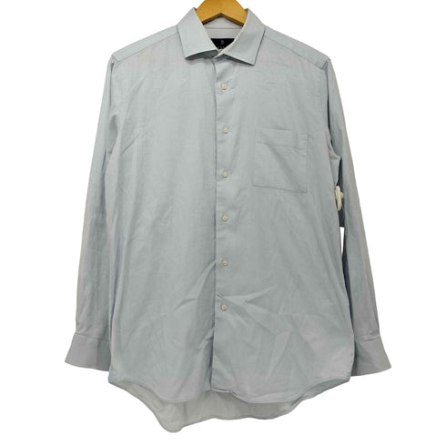ランバンコレクション LANVIN COLLECTION コットン100 ホリゾンタルカラー L/S ドレスシャツ メンズ EUR:50