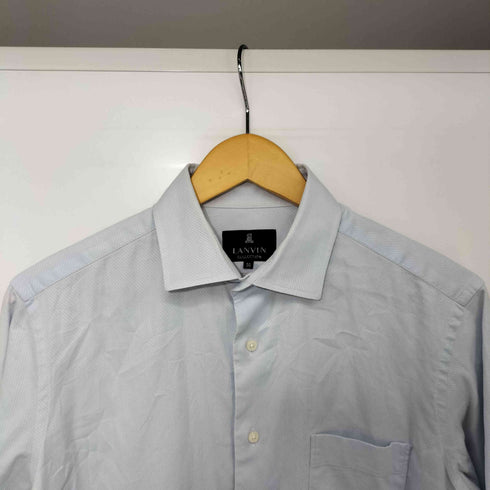 ランバンコレクション LANVIN COLLECTION コットン100 ホリゾンタルカラー L/S ドレスシャツ メンズ EUR:50