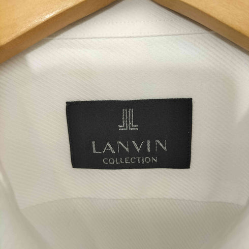 ランバンコレクション LANVIN COLLECTION コットン100 ホリゾンタルカラー L/S ドレスシャツ メンズ EUR:50