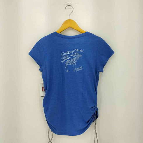 ハーレーダビッドソン HARLEY-DAVIDSON ルーズネック ギャザー プリントTシャツ レディース