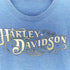 ハーレーダビッドソン HARLEY-DAVIDSON ルーズネック ギャザー プリントTシャツ レディース