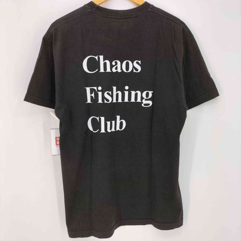 カオスフィッシングクラブ chaos fishing club てきとうにやっちゃうよ? Logo T-Shirt S/S BLACK メンズ JPN:L