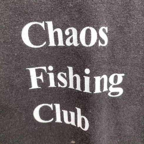 カオスフィッシングクラブ chaos fishing club てきとうにやっちゃうよ? Logo T-Shirt S/S BLACK メンズ JPN:L