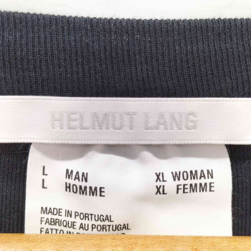 ヘルムートラング HELMUT LANG ロゴパッチ クルーネック Tシャツ メンズ import:L