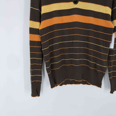 23SS Lamfof Just ニットポロ ボーダー ポロ シャツ メンズ FREE