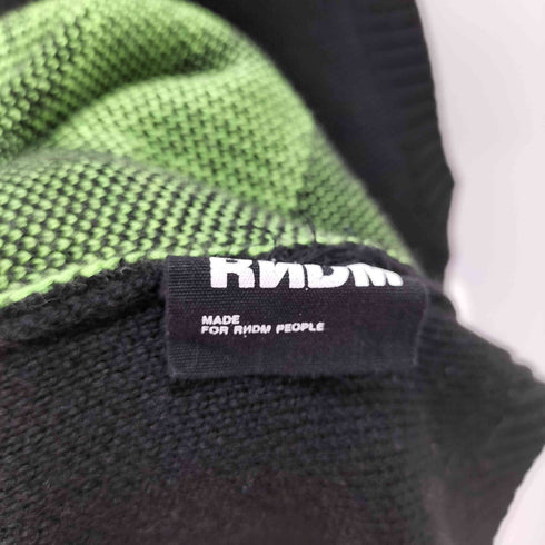 RNDM ロゴ刺繍 ウールコットン ベスト メンズ import:XL