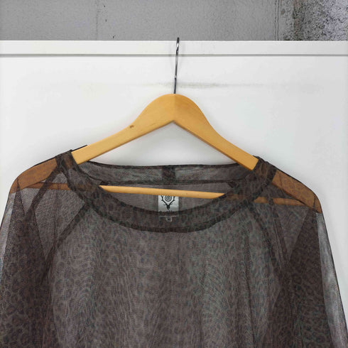 サウスツーウェストエイト SOUTH2 WEST8 BUSH CREW NECK SHIRT - LEOPARD ブッシュ クルーネック シャツ レオパード メンズ JPN:M