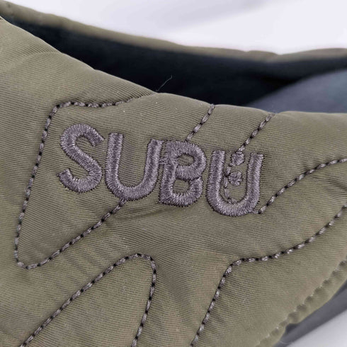 スブ SUBU 冬用サンダル 防寒 ルームシューズ カーキ メンズ