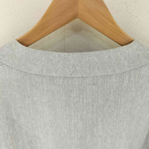 ANOGH 2WAY ペプラムデザイン コットン混ニット カーディガン casual レディース FREE
