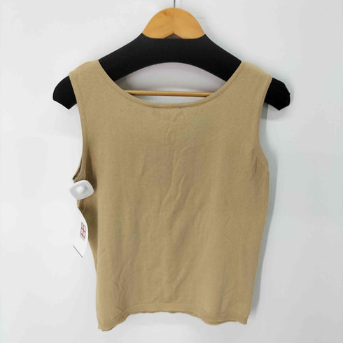 マックスマーラ MAX MARA イタリア製 ボートネック コットン タンクトップ レディース import:L
