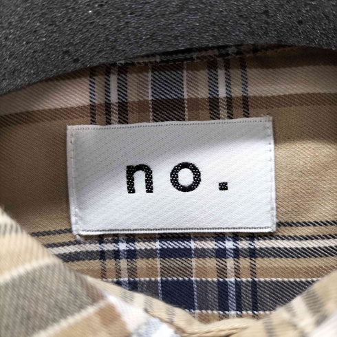ナンバー no. ポリコットン オーバーサイズ チェック シャツ メンズ JPN:2