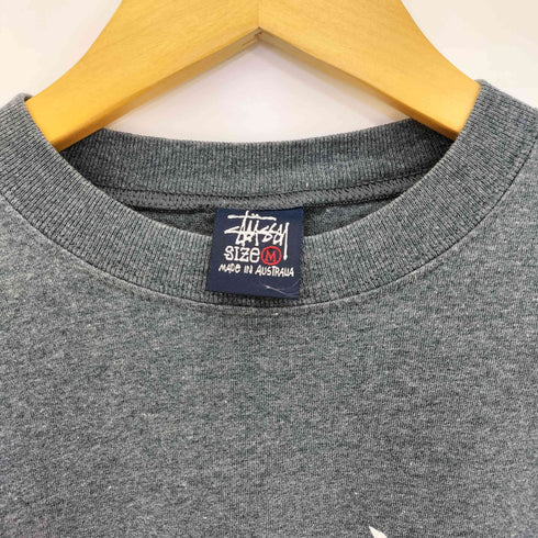 ステューシー Stussy 90-00s 紺タグ オーストラリア製ドラゴン プリント Tシャツ メンズ import:M