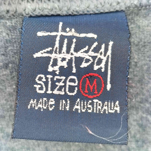 ステューシー Stussy 90-00s 紺タグ オーストラリア製ドラゴン プリント Tシャツ メンズ import:M