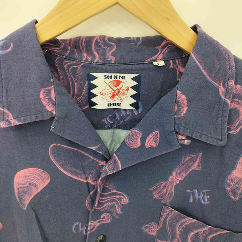 サノバチーズ SON OF THE CHEESE 3D SEA FOOD SHIRT メンズ L