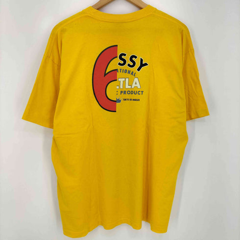 ステューシー Stussy 00s 銀タグ USA製 INTERNATIONAL SSリンク ドッキングロゴ プリント Tシャツ シングルステッチ メンズ import:XL