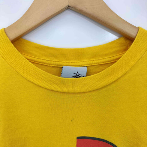 ステューシー Stussy 00s 銀タグ USA製 INTERNATIONAL SSリンク ドッキングロゴ プリント Tシャツ シングルステッチ メンズ import:XL