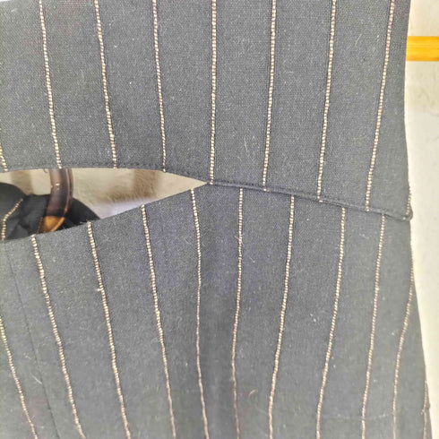 KUME STRIPED LINEN BLEND O RING DRESS import レディース