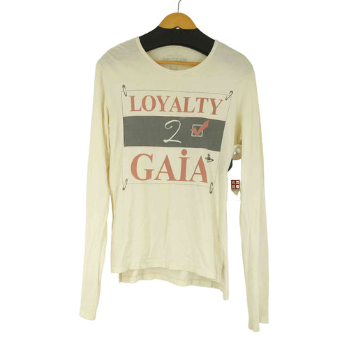 ヴィヴィアンウエストウッド Vivienne Westwood フロントプリント L/S カットソー メンズ EUR:46