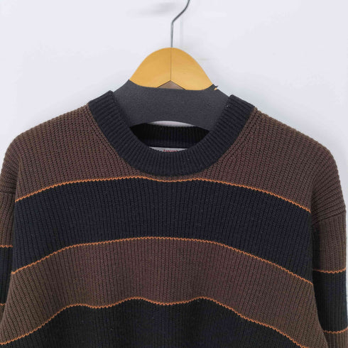 8 seconds ボーダー ニット セーター メンズ import:XL