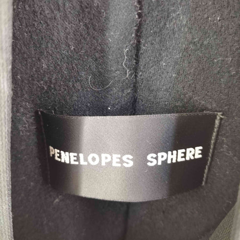 PENELOPE SPHERE Olmetex ショルダーポケット コーティング ジップアップ コート レディース 36