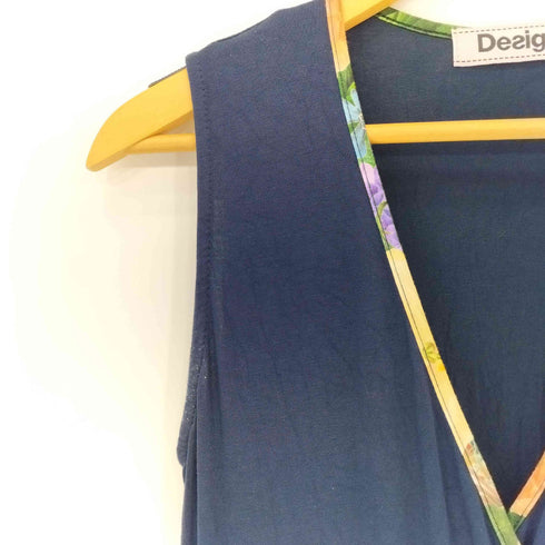 デシグアル Desigual BOATANICAL KNITTED SLEEVELESS DRESS レディース