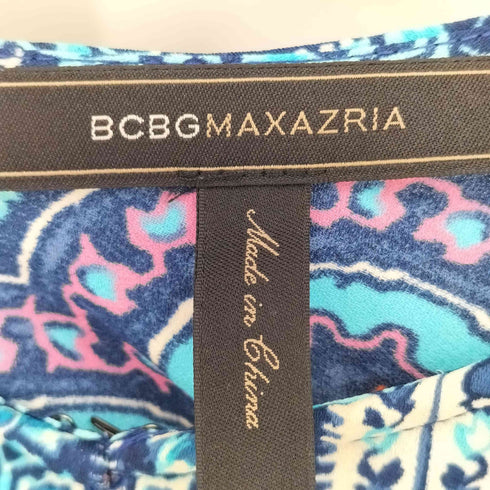 ビーシービージーマックスアズリア BCBG MAXAZRIA 総柄 バックオープンワンピース レディース XXS