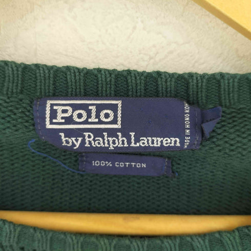 ポロバイラルフローレン Polo by RALPH LAUREN 90S フリーダムスリーブ コットン ニット メンズ XL