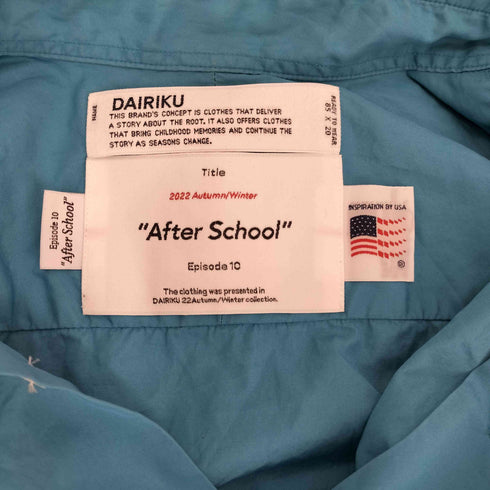 ダイリク DAIRIKU 22AW After School Dress Shirt with Money Clip ドレス シャツ メンズ JPN:M