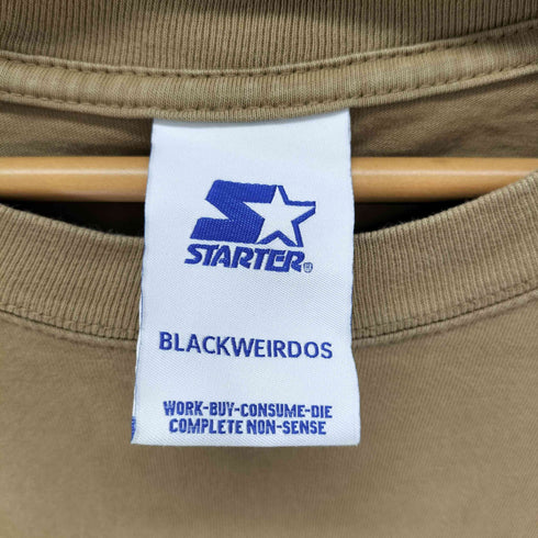 ブラックウィドゥ BLACK WEIRDOS スカル グラフィックプリント クルーネック Tシャツ メンズ import:L