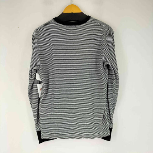 バーバリーブラックレーベル BURBERRY BLACK LABEL ロゴ刺繍 L/S ボーダーTシャツ レディース JPN:2