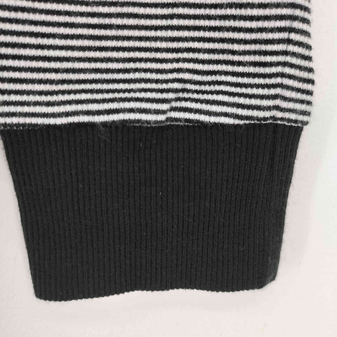 バーバリーブラックレーベル BURBERRY BLACK LABEL ロゴ刺繍 L/S ボーダーTシャツ レディース JPN:2