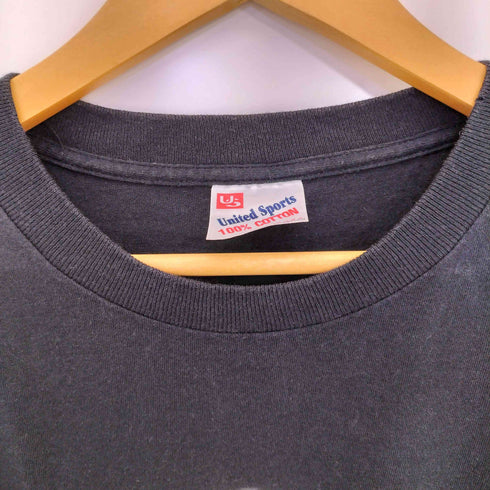 ユナイテッドスポーツ UNITED SPORTS 90s USA製 恋 キリーク文字 プリント クルーネック Tシャツ シングルステッチ メンズ import:M