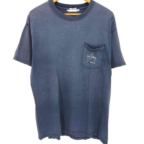 フィッシュ プリント ポケット Tシャツ ボロ メンズ