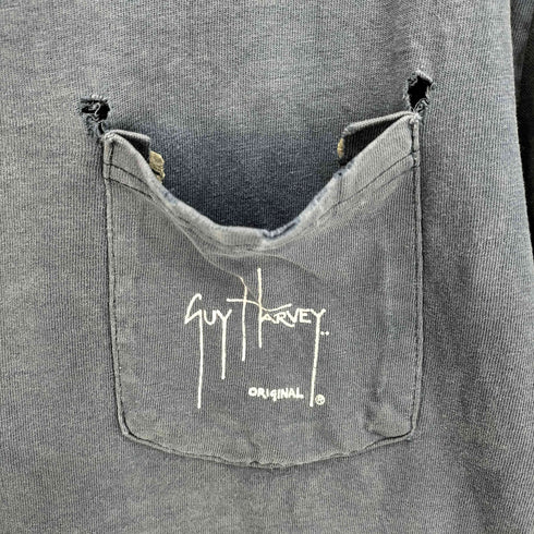 フィッシュ プリント ポケット Tシャツ ボロ メンズ
