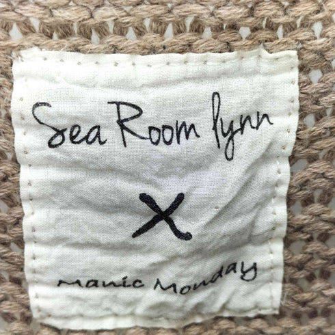 シールームリン Sea Room lynn フリンジ袖 クルーネックセーター レディース