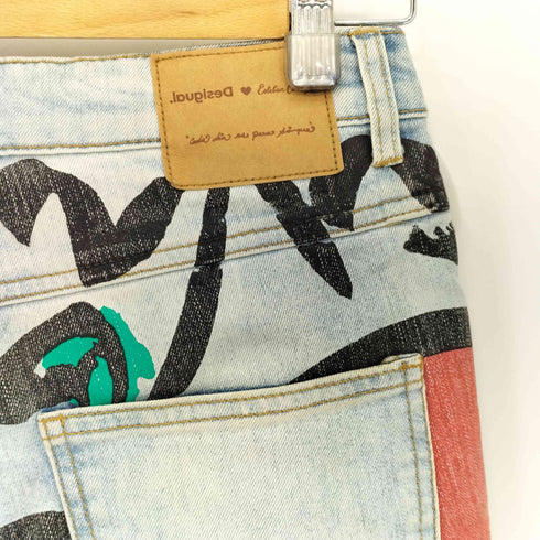 デシグアル Desigual プリントデニムパンツ レディース S