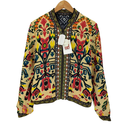 デシグアル Desigual 総柄 リバーシブル ブルゾン レディース