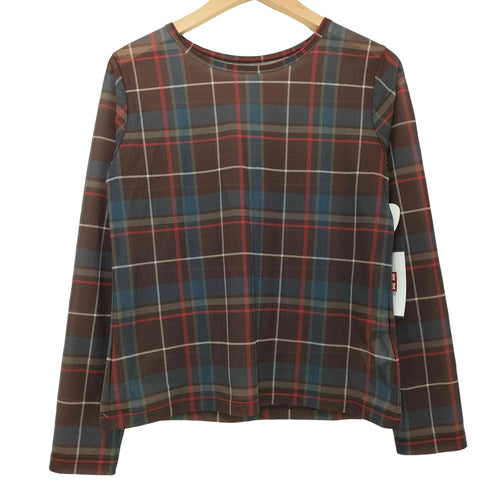 レイビームス Ray BEAMS 24SS シアー チェック クルーネック トップス レディース