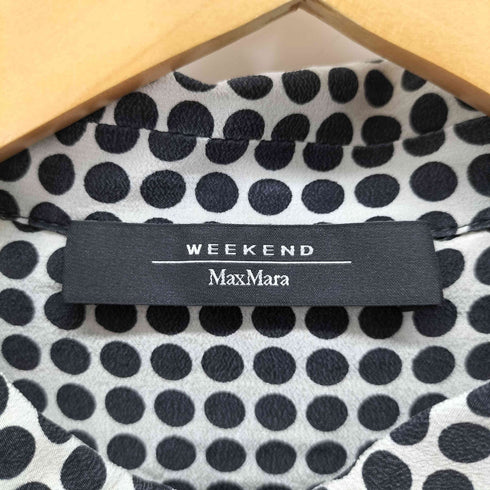 ウィークエンドマックスマーラ Weekend Max Mara シルク100% 比翼 水玉 ドット シャツ ワンピース レディース JPN:36