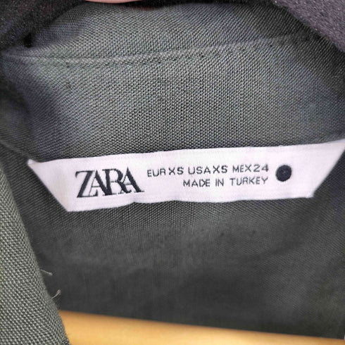 ザラ ZARA リネン混レーヨン シャツ スカートセットアップ レディース XS