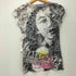 Y2K 総柄 ラインストーン S/S Tシャツ レディース