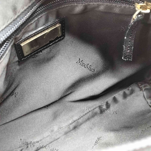 マックスマーラ MAX MARA イタリア製 チェック レザーハンドル ワンショルダー バッグ レディース