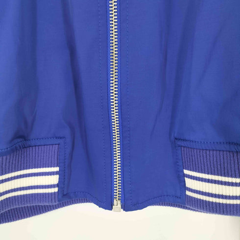 ザラ ZARA エンブロイダリーテキストサテンジャケット メンズ import:L