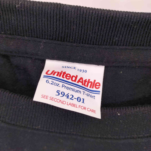 ユナイテッドアスレ UNITED ATHLE ブランドイラストプリント クルーネックTシャツ メンズ import:L