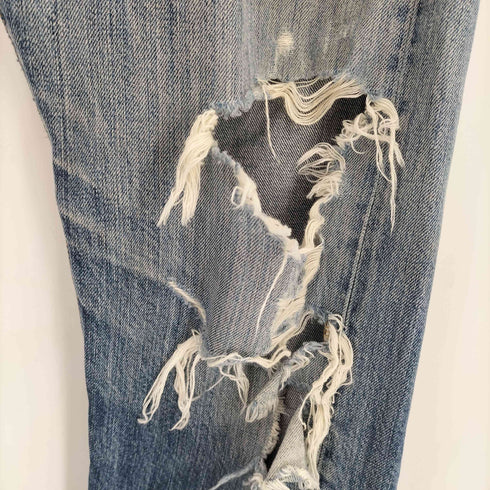 リーバイス Levis 00s フィリピン製 501 ボタン裏P85 ボタンフライ ダメージ加工 デニムパンツ メンズ W33 L32