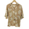 ビラボン BILLABONG リーフ柄 アロハシャツ レディース S