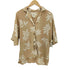 ビラボン BILLABONG リーフ柄 アロハシャツ レディース S