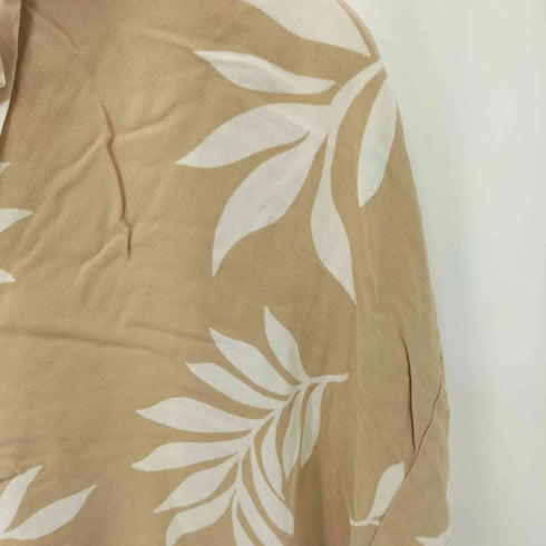 ビラボン BILLABONG リーフ柄 アロハシャツ レディース S