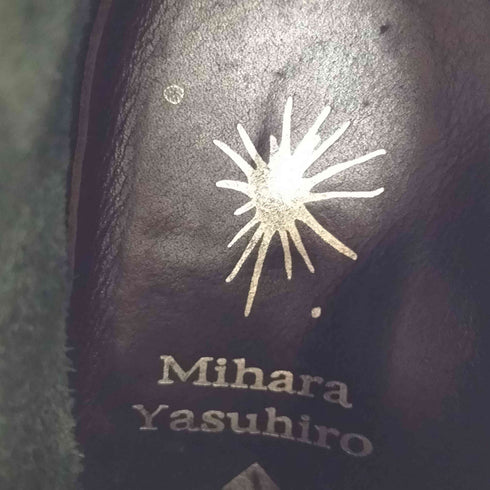 ミハラヤスヒロ MIHARA YASUHIRO 初期 異素材切替レザーブーツ クレープソール archive アーカイブ メンズ