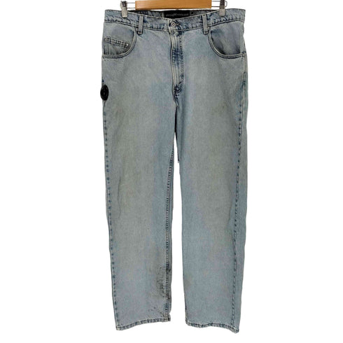 リーバイス Levis 90s ボタン裏513 Silver Tab USA製 straight+relaxed ダメージ ストレートデニムパンツ メンズ W36 L32